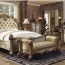 423843 walther bedroom set in gold