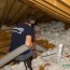 old insulation removal green attic
