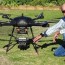 drone mounted weed sensor sets scene