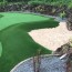 synthetic putting green installation