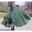 dark green tulle maxi skirt wedding