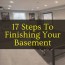 17 steps to finishing your basement