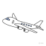 simple airplane clip art free png image