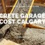 concrete garage pad cost calgary