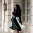 plus size black green skirt outfit