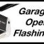 garage door opener flashing led light