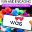 sight word games and activities