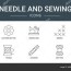 sewing diagram vector art stock images