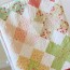charm square granny square quilt with