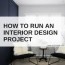 how to run an interior design project