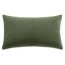 uma velvet decorative pillow olive