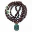 garnet and emerald mala beads