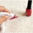 get nail polish out of carpet now