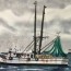 shrimp boat ms daisy painting by mike
