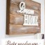 diy rustic wooden sign electrical panel