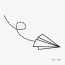 paper airplane tattoo drawings hd png