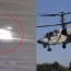drone video showing a russian ka 52