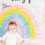 rainbow baby quilt with cricut see