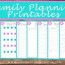 family planning printables simple