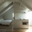 an airy studio apartment in a garage