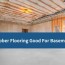 is rubber flooring good for basements