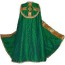 m set in dark green liturgical fabric