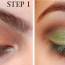 easy green eye makeup tutorial