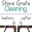 how to clean stove grates and drip pans