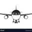 airplane frontview icon image royalty