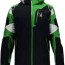spyder leader ski jacket black green