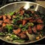 roasted beets with sauteed greens