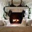 painted stone fireplace