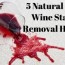 5 natural red wine stain removal hacks
