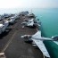 aircraft carrier jet deck ocean ship