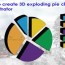 create 3d exploded pie chart in ilrator
