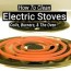 how to clean electric stove burners