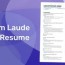 how to put laude on your resume
