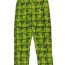 green plaid mens pajama pant