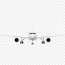 airplane front view png image with