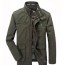 mens stand collar military style jacket