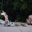 two injured after plane crashes into