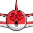 in love airplane emoji cartoon vector