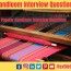 handloom interview questions textile