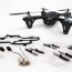 code black drone with hd camera bundle