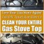 how to efficiently clean gas stove tops
