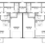 2 bedroom duplex plan garage per unit