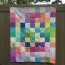 charm square simple quilt top