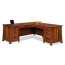 walden solid oak l shaped desk
