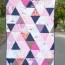 how to make a simple triangle quilt