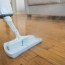 floor with a steam mop
